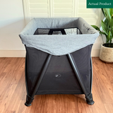 Nuna Sena Aire Travel Cot, Like New / Black & Grey