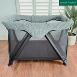 Nuna SENA Aire Travel Cot & Changer, Gently Used / Black