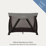 Nuna SENA Aire Travel Cot & Changer, Gently Used / Black