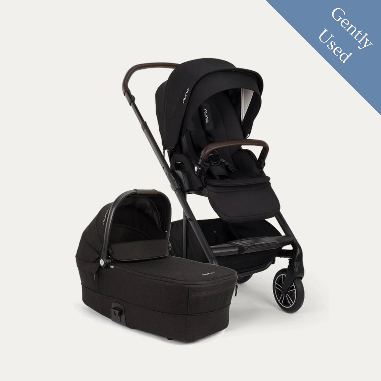 Nuna Mixx Pushchair & Carrycot, Gently Used / Black