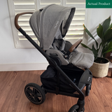 Nuna Mixx Next Travel System and Footmuff, Gently Used / Grey
