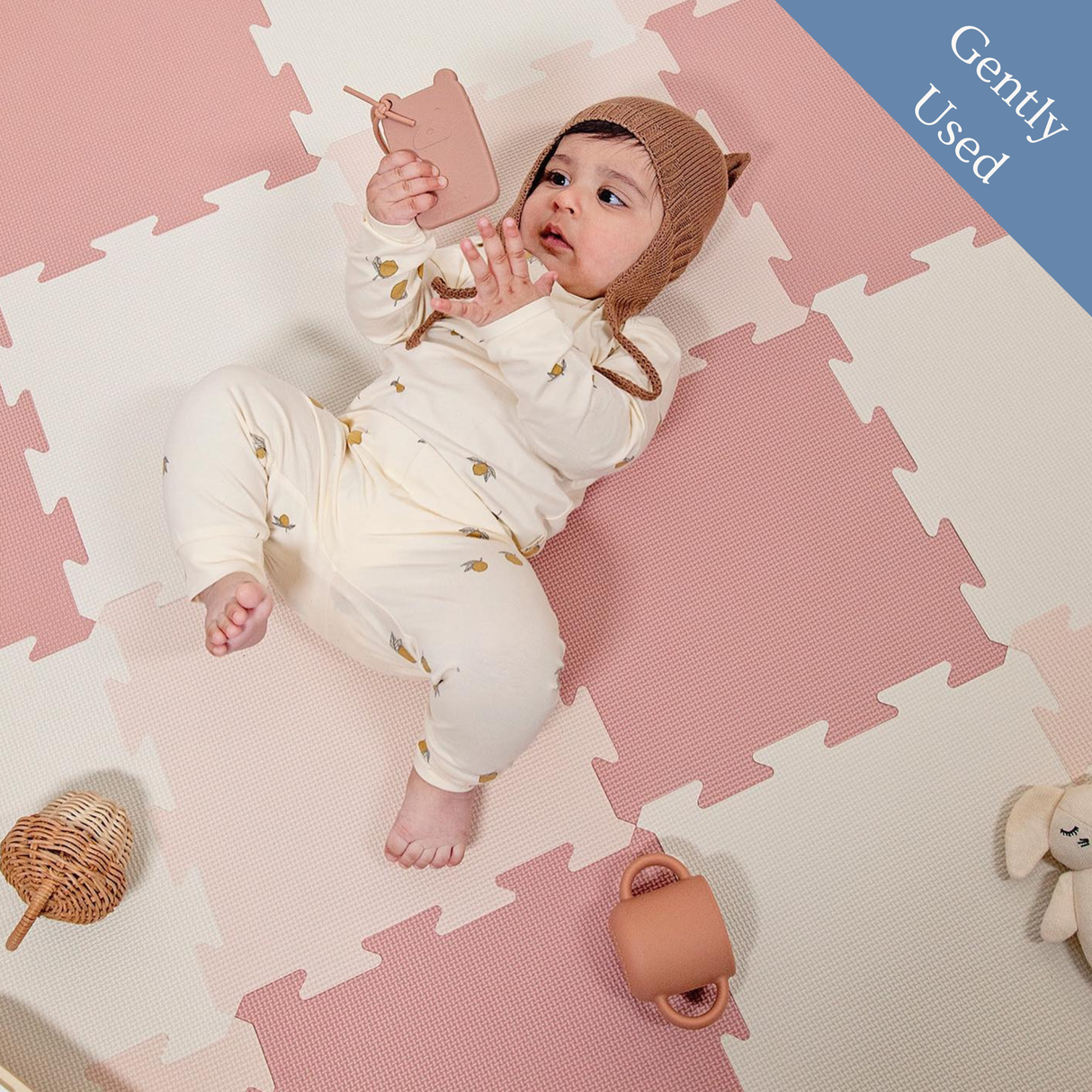 The Modern Nursery Puzzle Playmat, Gently Used / Pink