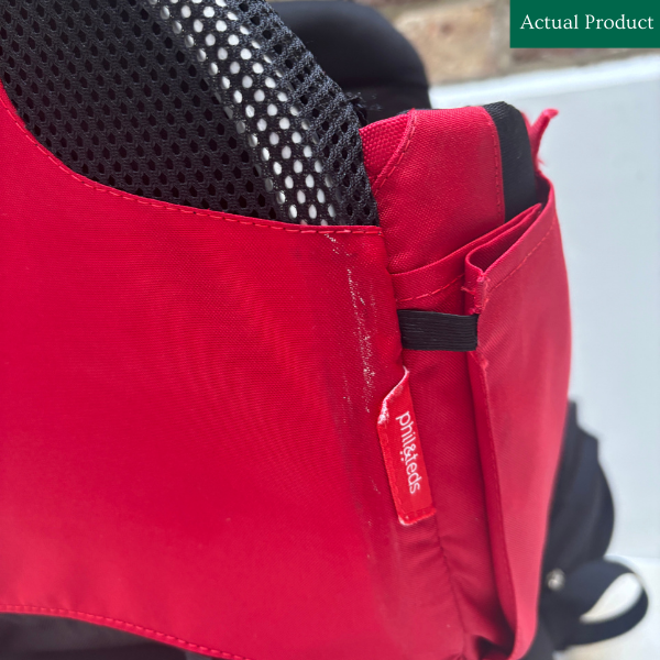 Phil & Teds Parade Baby Carrier, Gently Used / Red