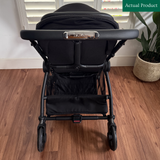 Preloved Silver Cross Dune 1 Pram With Carrycot, Footmuff And Rain Cover, Black
