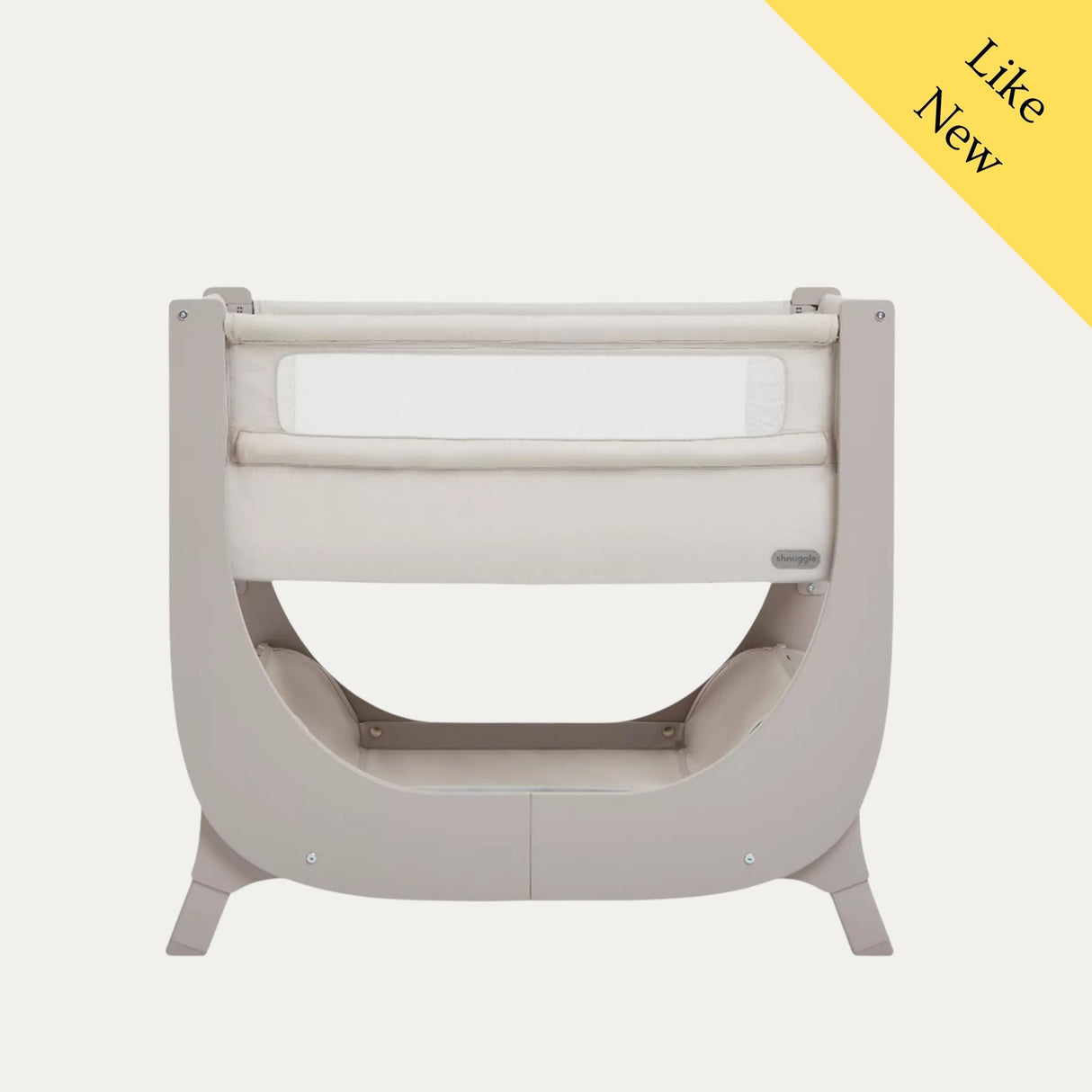 Shnuggle Air Lite Bedside Crib, Like New / Taupe