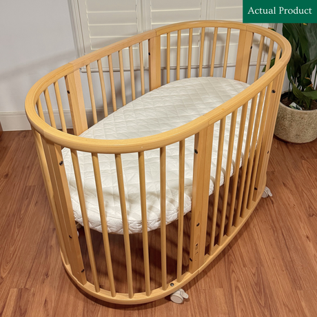 Stokke Sleepi V2 Baby Bed & Mattress, Like New / Natural Wood