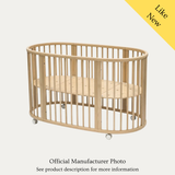 Stokke Sleepi V2 Baby Bed & Mattress, Like New / Natural Wood