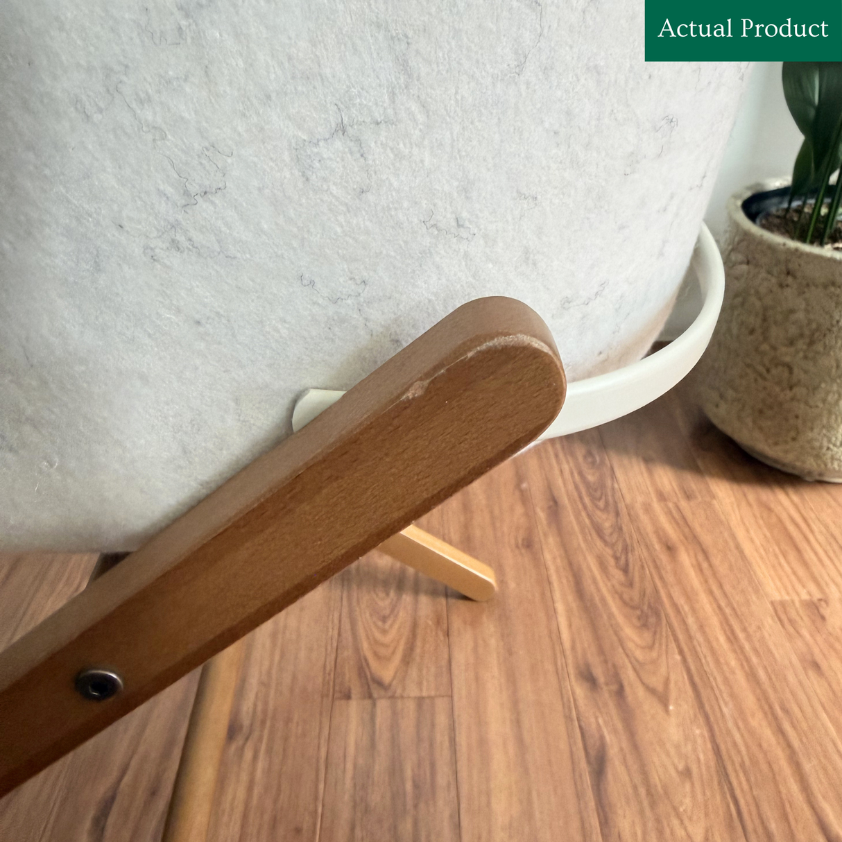 SnüzBaskit Moses Basket & Stand, Like New / Barley And Walnut