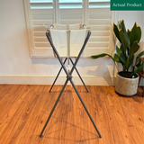 Stokke Flexi Bath With Newborn Insert And Stand, Gently Used / Sandy Beige Plastic