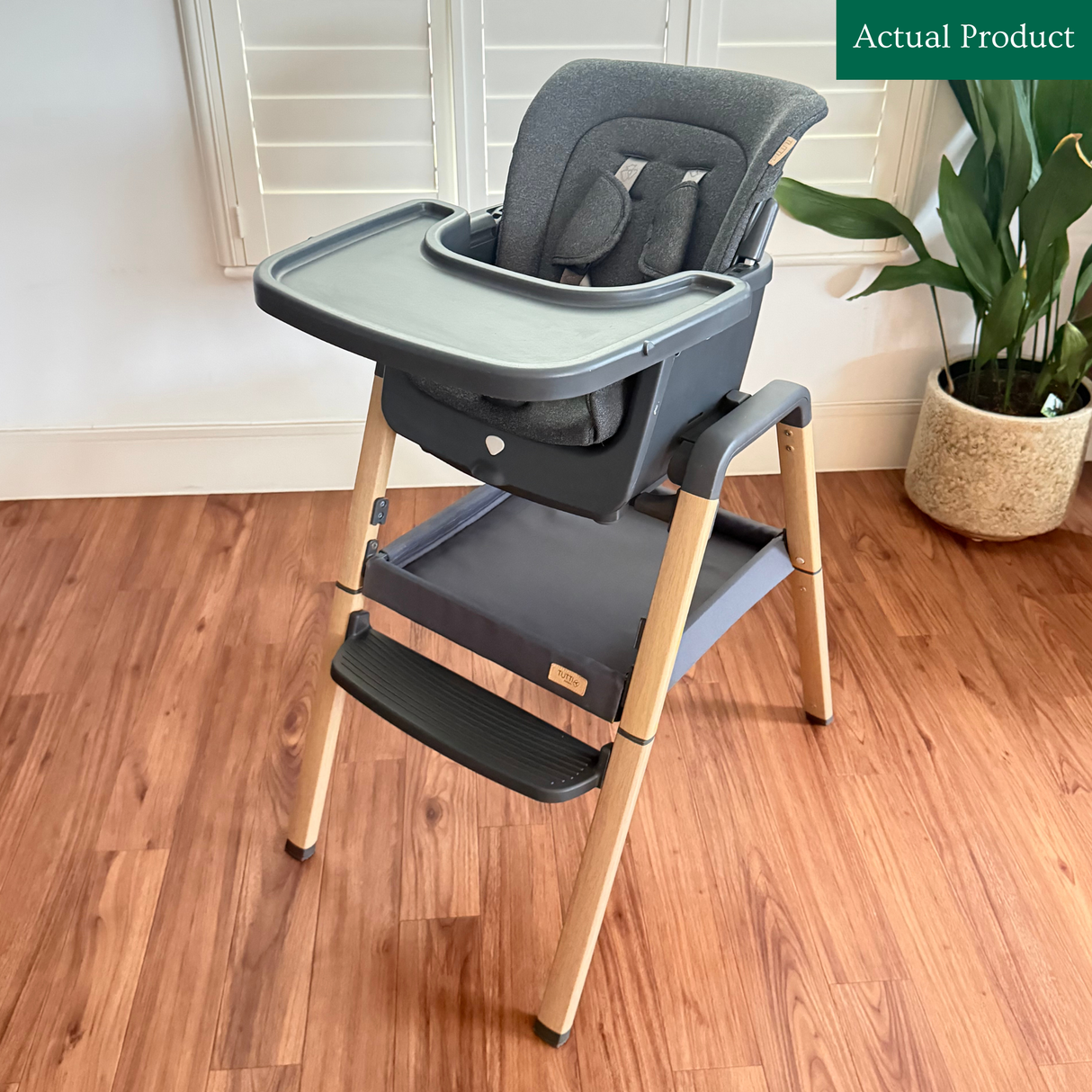 Tutti Bambini Nova Evolutionary High Chair, Gently Used / Grey