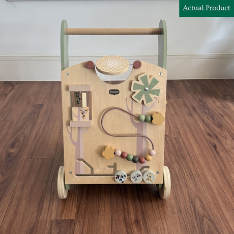 Tiny Love Boho Chic Wooden Activity Walk Behind, Like New / Green