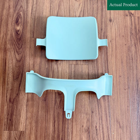 Tripp Trapp Baby Set & 5-Point Harness, Like New / Mint Green