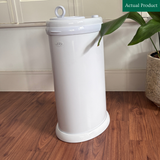 Ubbi Stainless Steel Nappy Pail, Like New / White