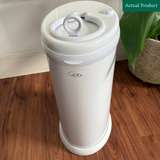 Ubbi Stainless Steel Nappy Pail, Like New / White