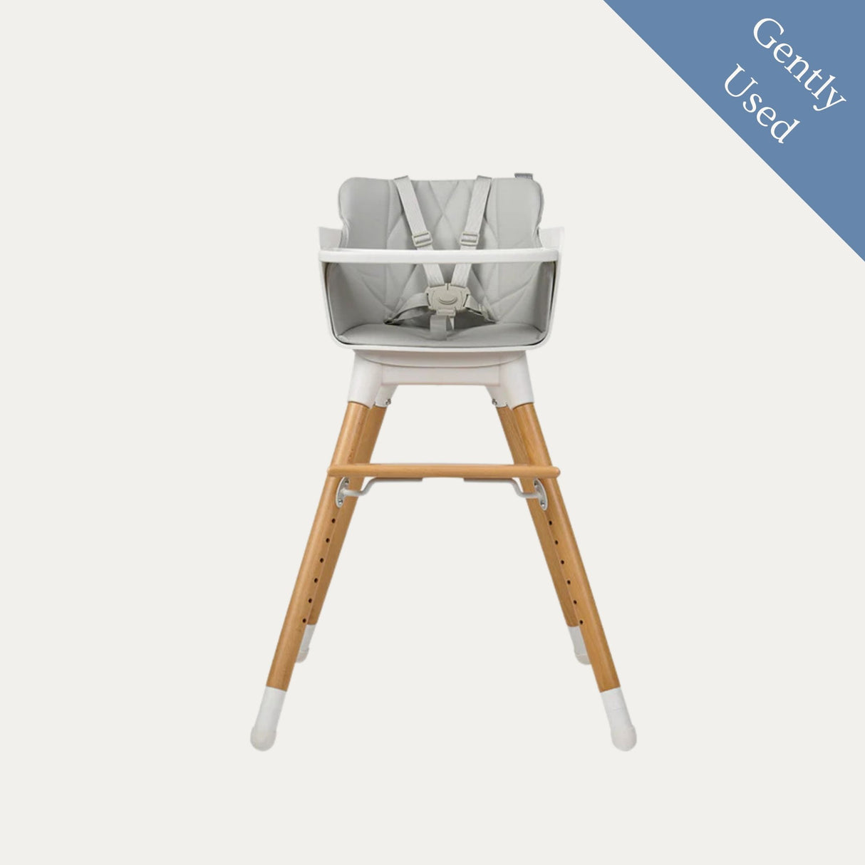 Bababing Una High Chair, Gently Used / White