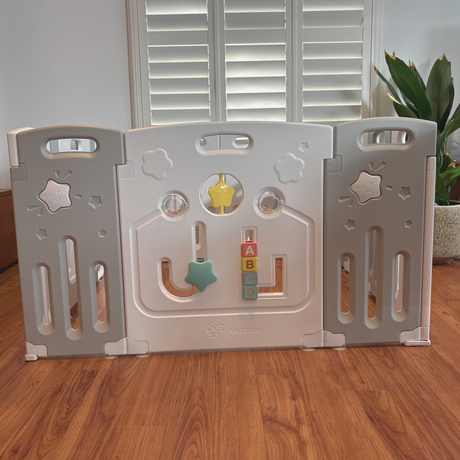 Venture Duo Playpen, Like New / Grey