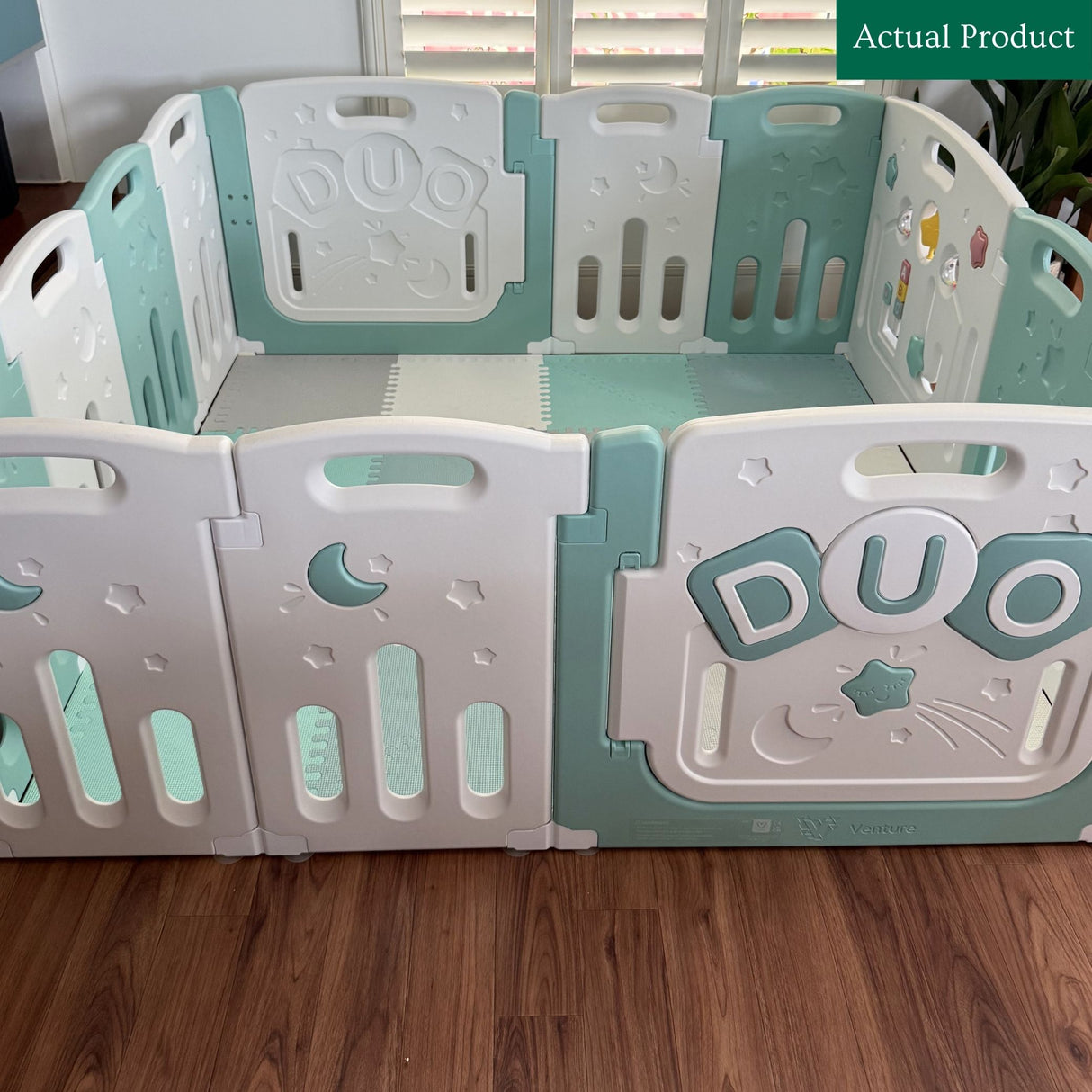 Venture Duo Playpen, Mat And Balls, Like New / Blue