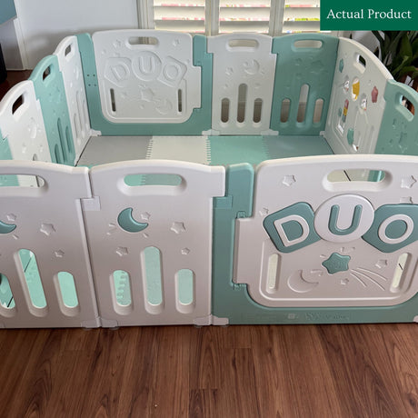 Venture Duo Playpen, Mat And Balls, Like New / Blue