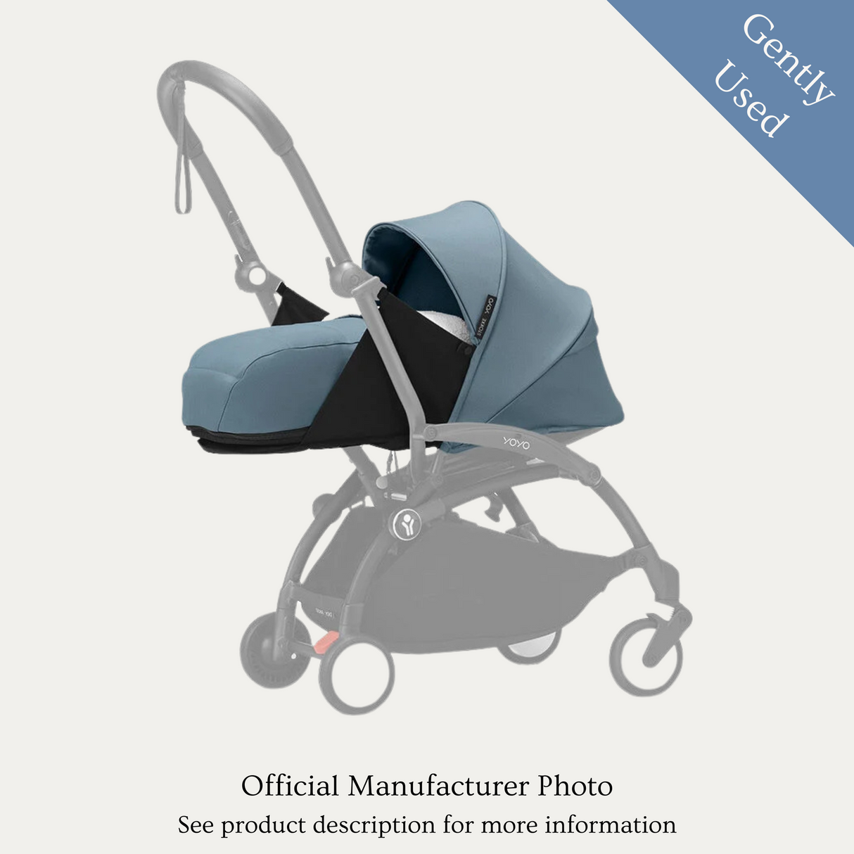 Stokke Yoyo 0+ Newborn Pack, Gently Used / Aqua